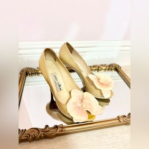 Jimmy Choo sandals shoes butterfly orchid size 6.5-7 US 37 Y2K Carrie Bradshaw